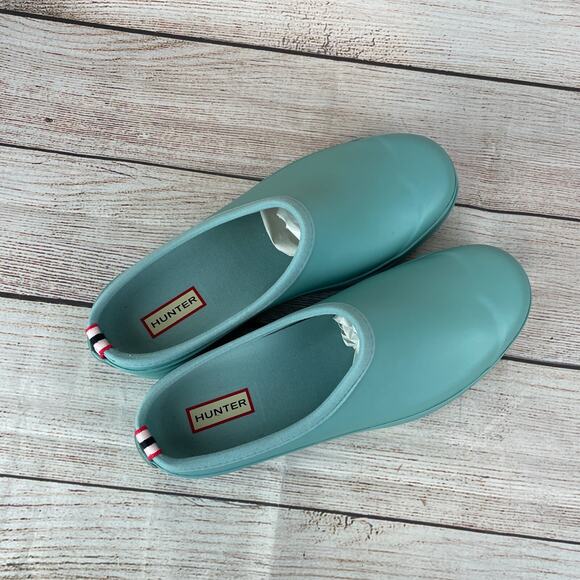 Hunter Play Womens Sz 11 Clogs Green Rubber Gardening Rain - Picture 7 of 10